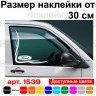 Набір наклейок на автомобіль - Куточки на бічні стекла Ford Tribal v4